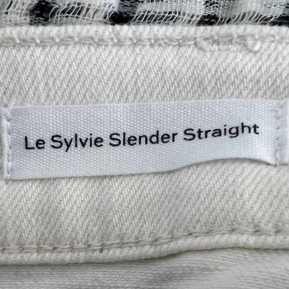 Frame Denim White Straight-Leg Jeans - Picture 6 of 7
